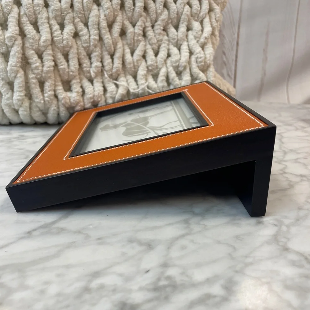 Hermes Pleiade Palissander Leather picture frame, medium